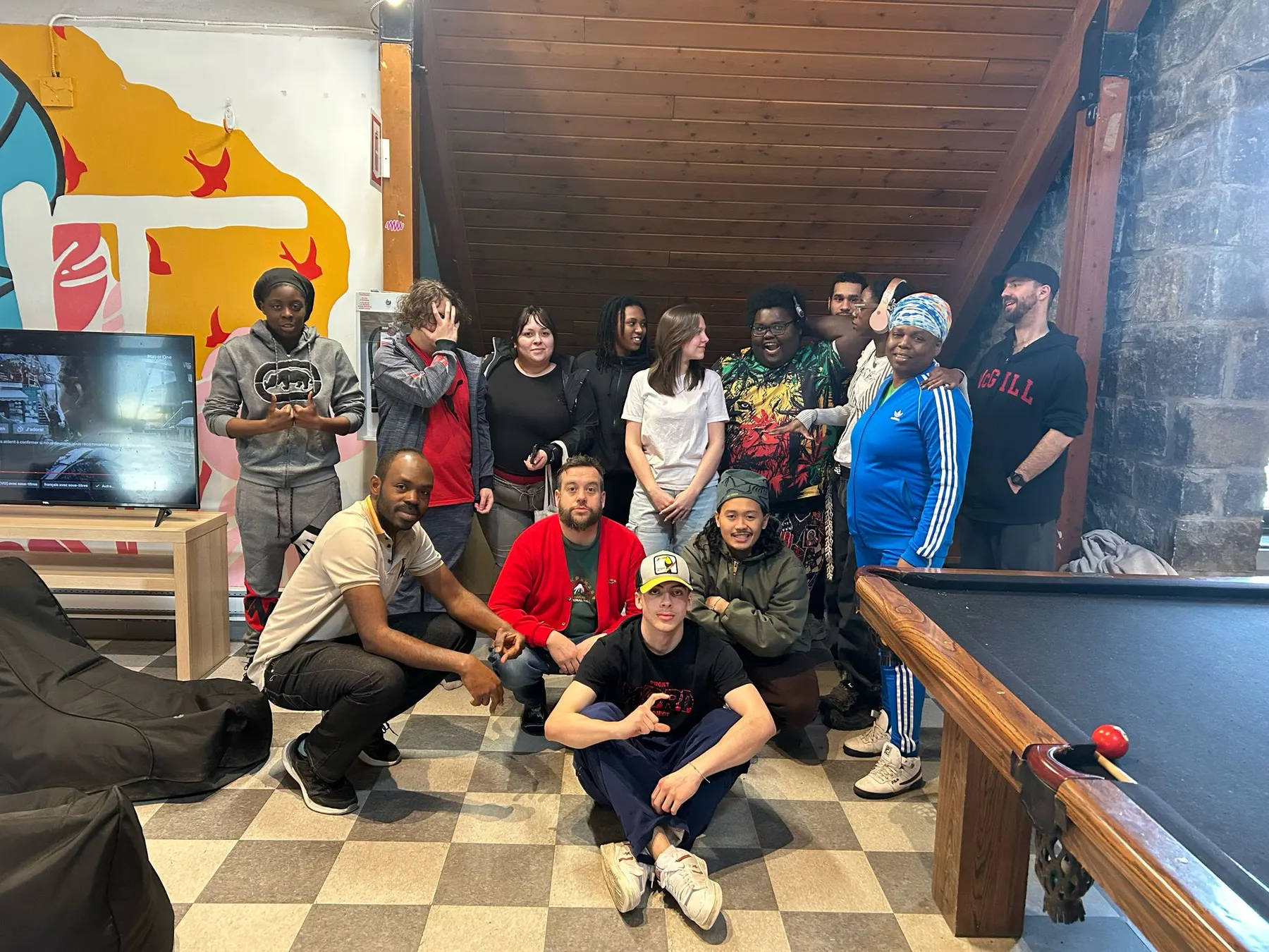 A Studio 4 MTL cohort gathers at Chalet Kent